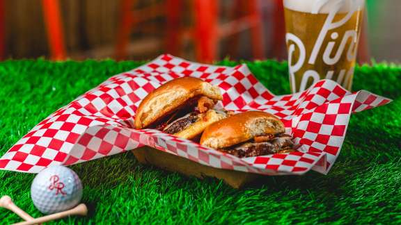 Hole in one burger sliders