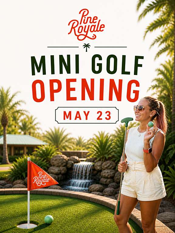 Mini Golf Opening Soon Post
