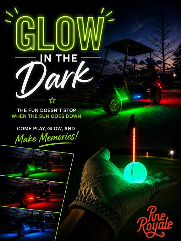 Glow Golf Post IG Feed Size